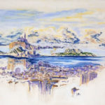 superposition de paysages à Marseille - pastel-50x70