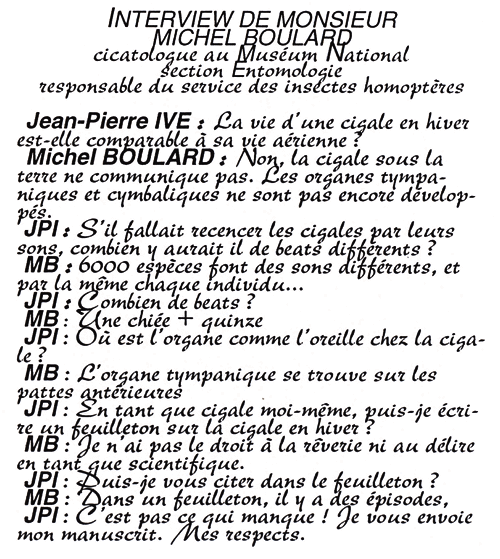 Interview de M. Michel Boulard