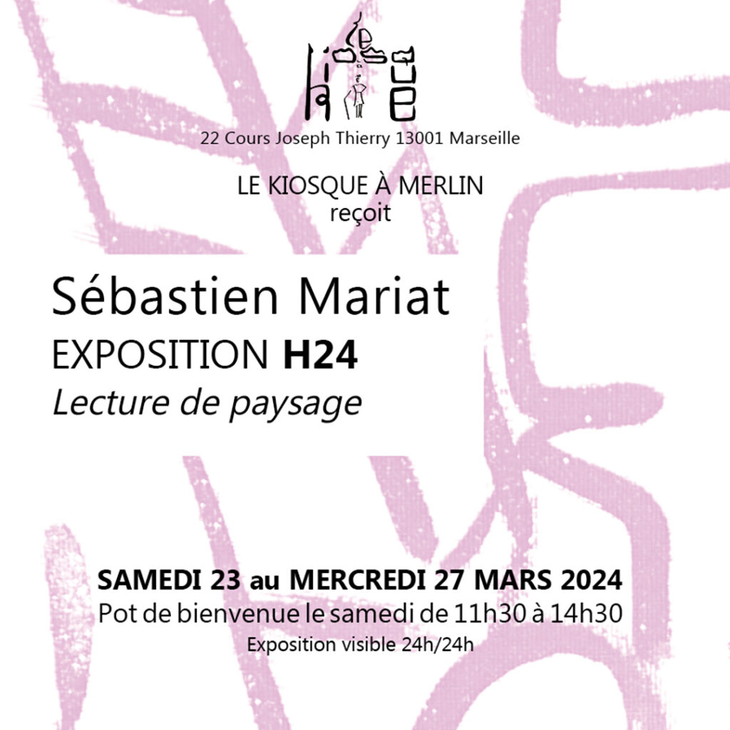 Affiche exposition de Sébastien Mariat à Marseille